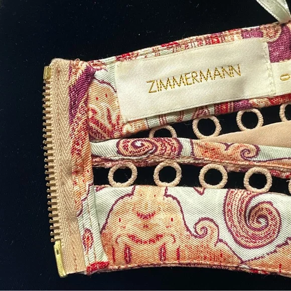 Zimmermann Paisley Halter Crop Top - Picture 14 of 15